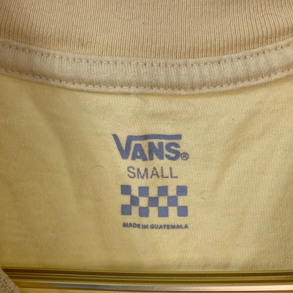 Vans Light Yellow Tee- small - Picture 2 of 5